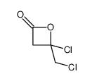 4-chloro-4-(chloromethyl)oxetan-2-one Structure