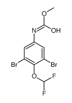 methyl N-[3,5-dibromo-4-(difluoromethoxy)phenyl]carbamate Structure