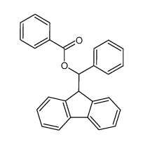 benzoic acid-(fluoren-9-yl-phenyl-methyl ester) Structure
