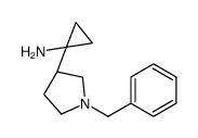 1-[(3R)-1-benzylpyrrolidin-3-yl]cyclopropan-1-amine Structure