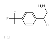 2-amino-1-(4-trifluoromethyl-phenyl)-ethanol hcl Structure