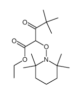 4,4-dimethyl-3-oxo-2-(2,2,6,6-tetramethyl-piperidin-1-yloxy)-pentanoic acid ethyl ester Structure