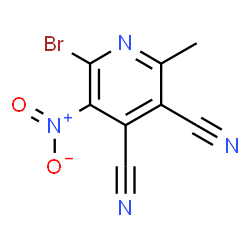 Cinchomerononitrile,2-bromo-6-methyl-5-nitro- (4CI)结构式