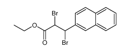 2,3-dibromo-3-[2]naphthyl-propionic acid ethyl ester Structure