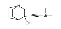 3-[(trimethylsilyl)ethynyl]quinuclidin-3-ol结构式