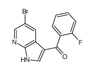 (5-bromo-1H-pyrrolo[2,3-b]pyridin-3-yl)-(2-fluorophenyl)methanone Structure