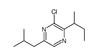 2-butan-2-yl-3-chloro-5-(2-methylpropyl)pyrazine结构式