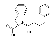 (2S)-3-phenyl-2-(4-phenylbutanoylamino)propanoic acid Structure