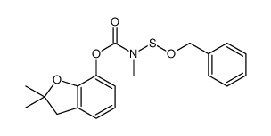 (2,2-dimethyl-3H-1-benzofuran-7-yl) N-methyl-N-phenylmethoxysulfanylcarbamate结构式