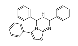 2,4,6-triphenyl-3,4-dihydro-2H-[1,3]thiazolo[3,2-a][1,3,5]triazine结构式