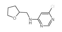 6-Chloro-N-(tetrahydro-2-furanylmethyl)-4-pyrimidinamine结构式