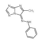 5-Methyl-6H-imidazo(1,2-b)(1,2,4)triazol-6-one phenylhydrazone picture