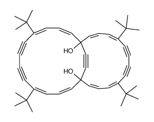 5,10,18,23-tetratert-butylbicyclo[12.12.2]octacosa-2,4,10,12,15,17,23,25-octaen-6,8,19,21,27-pentayne-1,14-diol结构式