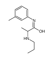 N-(3-methylphenyl)-2-(propylamino)propanamide结构式
