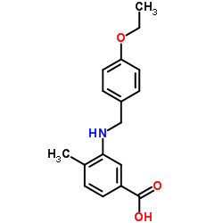 3-[(4-Ethoxybenzyl)amino]-4-methylbenzoic acid Structure
