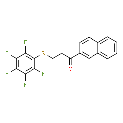 1-(2-NAPHTHYL)-3-[(2,3,4,5,6-PENTAFLUOROPHENYL)SULFANYL]-1-PROPANONE Structure