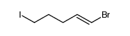 1-bromo-5-iodopent-1-ene Structure