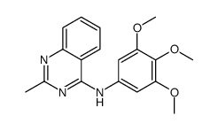 2-methyl-N-(3,4,5-trimethoxyphenyl)quinazolin-4-amine结构式