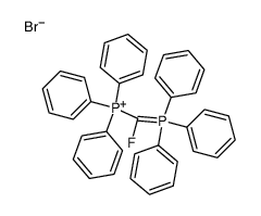 (fluoro(triphenyl-5-phosphanylidene)methyl)triphenylphosphonium bromide Structure