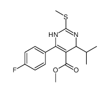 Methyl 6-(4-Fluorophenyl)-4-isopropyl-2-methylthio-1,4-dihydropyrimidine-5-carboxylate Structure