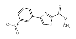 METHYL 4-(3-NITROPHENYL)THIAZOLE-2-CARBOXYLATE structure