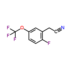 2-Fluoro-5-(trifluoromethoxy)phenylacetonitrile结构式