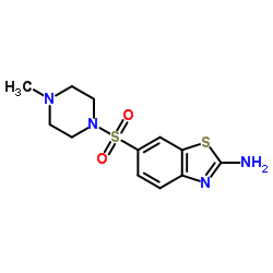 6-[(4-Methyl-1-piperazinyl)sulfonyl]-1,3-benzothiazol-2-amine结构式