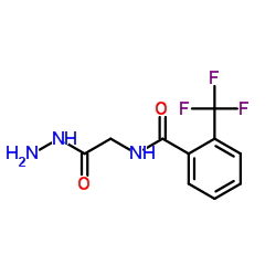 N-(2-Hydrazino-2-oxoethyl)-2-(trifluoromethyl)benzamide结构式