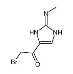 Ethanone, 2-bromo-1-[2-(methylamino)-1H-imidazol-4-yl]- (9CI) structure