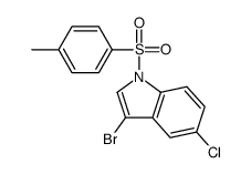 3-Bromo-5-chloro-1-(p-toluenesulfonyl)indole structure
