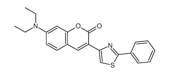 7-(diethylamino)-3-(2-phenyl-1,3-thiazol-4-yl)chromen-2-one结构式