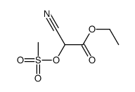 ethyl 2-cyano-2-methylsulfonyloxyacetate Structure