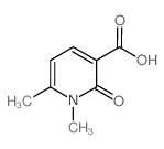 1,6-dimethyl-2-oxo-1,2-dihydropyridine-3-carboxylic acid(SALTDATA: FREE)结构式
