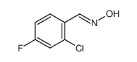 N-[(2-chloro-4-fluorophenyl)methylidene]hydroxylamine Structure