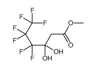 methyl 4,4,5,5,6,6,6-heptafluoro-3,3-dihydroxyhexanoate Structure
