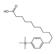 11-(4-trimethylsilylphenyl)undecanoic acid结构式