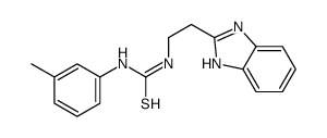 1-[2-(1H-benzimidazol-2-yl)ethyl]-3-(3-methylphenyl)thiourea Structure