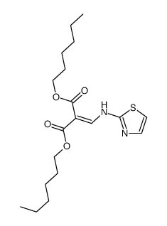 dihexyl 2-[(1,3-thiazol-2-ylamino)methylidene]propanedioate结构式