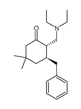 (2S,3R)-3-Benzyl-2-diethylaminomethyl-5,5-dimethyl-cyclohexanone结构式