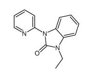 1-ethyl-3-pyridin-2-ylbenzimidazol-2-one Structure