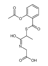 2-[2-(2-acetyloxybenzoyl)sulfanylpropanoylamino]acetic acid Structure