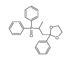 2-(2-diphenylphosphorylpropyl)-2-phenyl-1,3-dioxolane Structure