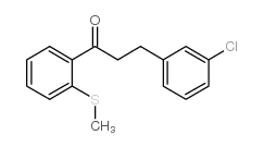 3-(3-CHLOROPHENYL)-2'-THIOMETHYLPROPIOPHENONE结构式