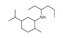 N-hexan-3-yl-2-methyl-5-propan-2-ylcyclohexan-1-amine Structure