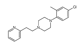 1-(4-chloro-2-methylphenyl)-4-(2-pyridin-2-ylethyl)piperazine结构式