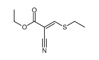 ethyl 2-cyano-3-ethylsulfanylprop-2-enoate结构式