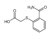 (2-Carbamoyl-phenylsulfanyl)acetic acid Structure