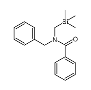 Benzamide, N-(phenylmethyl)-N-[(trimethylsilyl)methyl] Structure