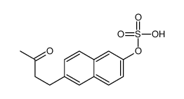 [6-(3-oxobutyl)naphthalen-2-yl] hydrogen sulfate结构式