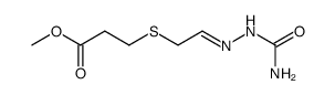 methyl 3-(formylmethylthio)propanoate semicarbazone Structure